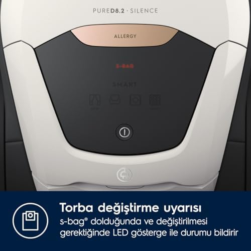 Electrolux PD82-ALRGT Toz Torbalı Elektrikli Süpürge, Beyaz - Görsel 5
