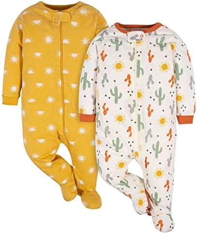Gerber Baby Girls' 2-Pack Sleep 'N Play