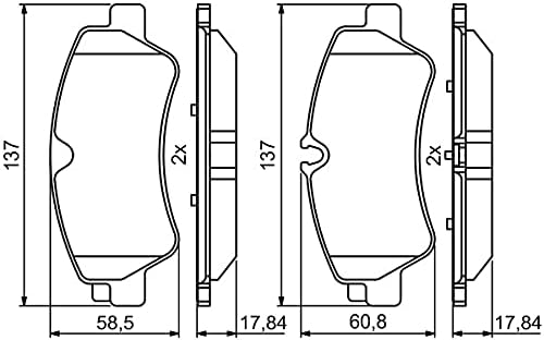 Bosch BP1970 Fren Balataları - Arka Aks - ECE-R90 Sertifikalı - Set Başına Dört Fren Balatası - Görsel 6