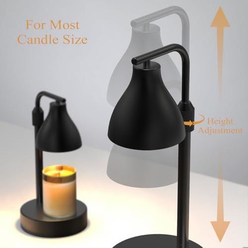 Vaincre Electric Candle Warmer Lamp - Decorative Candle Warmer with Timer and Dimmer, Home Room Decor, Gifts for Women, Candle Lamp with 2 Scented Wax Warmer Bulbs, Candle Melt Light for Jar Candles - Görsel 5