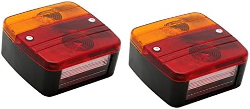 Hillfield® 2 evrensel arka lamba, araç römorku için ampul dahil arka lamba