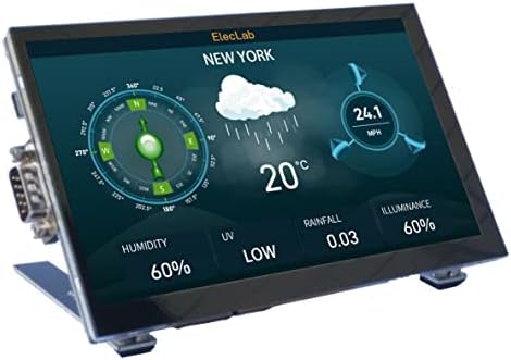 7 Inch 800x480 DSI Touchscreen Monitor Capacitive LCD Display RS232/RS485 Speaker Bracket for RPI 4B 3B+ 3B 3A+ 2B B+