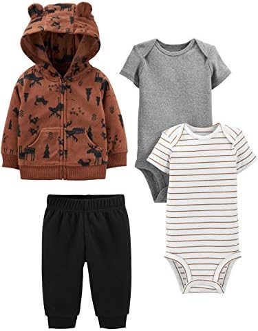 Simple Joys by Carter's Baby Boys' 4-Piece Jacket, Pant, and Bodysuit Set