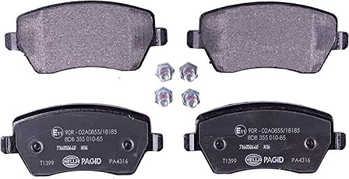 HELLA PAGID ön fren balataları - aşınma uyarı göstergeleri için hazırlanmamıştır - set başına dört fren balatası - T1399 - DACIA / LADA / MERCEDES-BENZ / NISSAN - 8DB 355 010-851 için