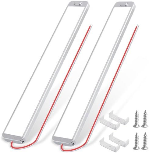 2 adet 12 V 228 LED araç iç aydınlatması, 10 W 12 Volt LED şerit lamba, karavan, 12 V araç aydınlatma şeridi, şalterli, yükleme alanı aydınlatması, lamba, karavan, tekne, mutfak, kamyon için
