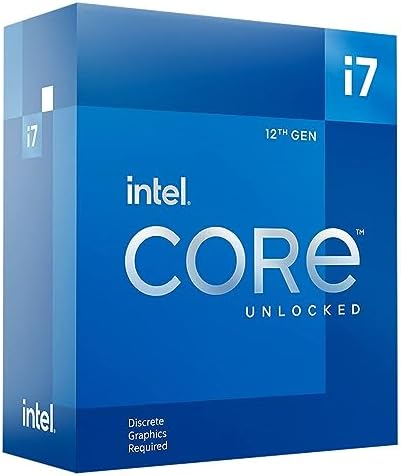 Intel Core i7-12700KF Gaming Desktop Processor 12 (8P+4E) Cores up to 5.0 GHz Unlocked LGA1700 600 Series Chipset 125W