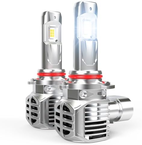 OUSHI HB3 halojen lamba, 24000 lm, %600 parlaklık HB3 far lambası, 6000 K Xenon beyaz HB3 halojen ampul, 9 – 32 V 9005 HB3 kısa huzmeli far, 2 adet