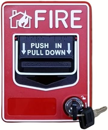 Emergency Alarm Station Conventional Dual Action Manual Call Point Fire Alarm Panic Button SOS Switch for Alarm Siren or Panel