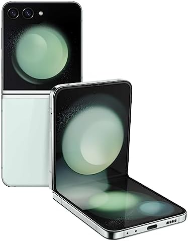SAMSUNG Galaxy Z Flip5 AI Phone, 512GB Unlocked Android Smartphone, Compact, Foldable Design, One-Hand Control, Best Selfies, Full Cover Screen, Hands-Free Use, US Version, 2023, Mint