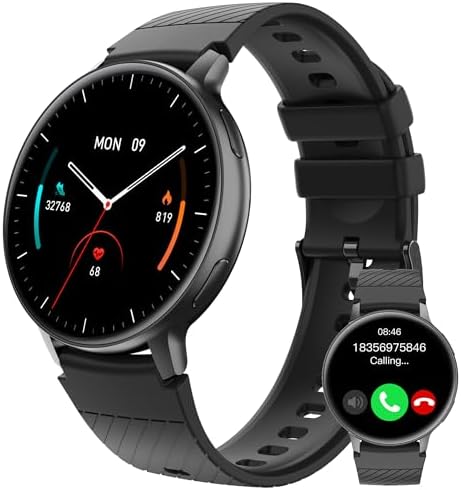 Smart Watch (Answer/Make Call), Smartwatch Fitness Tracker for Android and iOS Phones with Heart Rate Sleep Tracking, Multi Sport Modes, Blood Oxygen, Ai Voice Control,Fitness Watch for Women Men