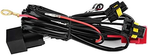 Hlyjoon Kablo demeti röle 12 V 100 W araç röle kablo demeti araç röle adaptörü 9005 9006 soket evrensel HID Xenon lamba sis farı farlar çalışma ışığı gündüz farı ışık çubukları