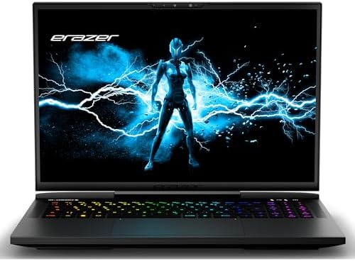 ERAZER Beast X40 43,2 cm (17 inç 240 Hz) QHD+ Oyun Dizüstü Bilgisayarı (Intel Core i9-14900HX, 32GB DDR5 RAM, 2TB SSD, GeForce RTX 4090 16GB GDDR6, Win 11 Home)