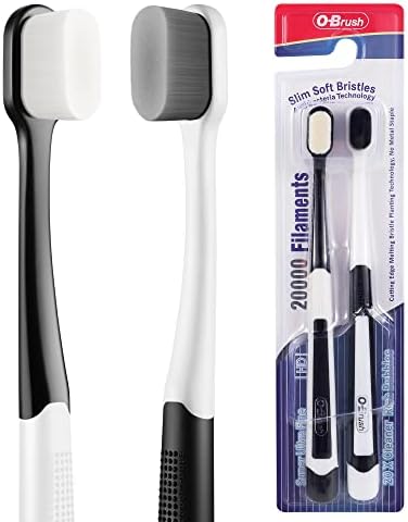 Ultra Soft Toothbrush for Sensitive Gums, 20k Nano Floss Bristles Toothbrushes