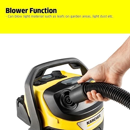 Kärcher Islak/kuru süpürge WD 5 S V-25/5/22, üfleme fonksiyonu, güç 1100 W, paslanmaz çelik hazne: 25 l - Görsel 6