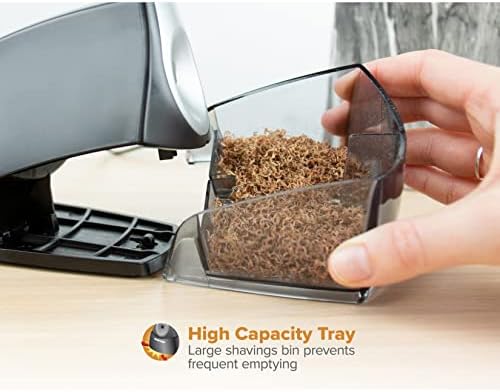 Compact Desktop Electric Pencil Sharpener, Black, Sold as 1 Each - Görsel 5