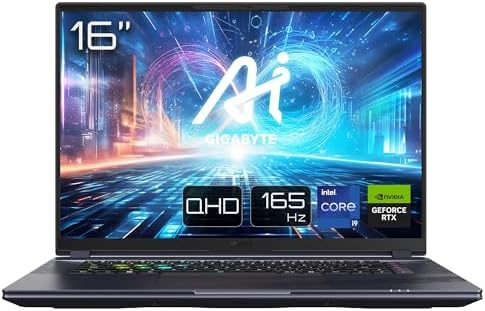 GIGABYTE AORUS 16X Oyun Dizüstü Bilgisayarı | 16" 1610 165Hz WUXGA Ekran | Intel Core i9-14900HX | Nvidia GeForce RTX 4070 | Windows 11 |AORUS 16X ASG-63DEC65SH