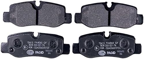 HELLA Arka fren balataları - aşınma uyarı göstergeleri için hazırlanmıştır - Set başına dört fren balatası - T2415 - MERCEDES-BENZ - 8DB 355 021-761 için