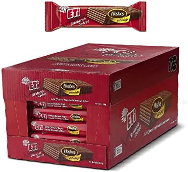 Eti Çikolatalı Gofret Sütlü Çikolata Kaplı Fındık Kremalı 34 g x 42 Adet