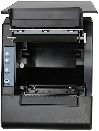 Sanpyl USB Thermal Receipt Printer, 80mm Small POS Printer with Adjustable Mode, High Speed Noiseless Mini Thermal Printer with Auto Cutter (US Plug)