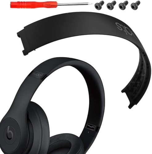 Studio 3 Headband Replacement Parts Studio3 Headband Original Top Arch Band Accessories Repair Kit Compatible with Beats Studio3 Headphones. (Matte Black) - Görsel 1