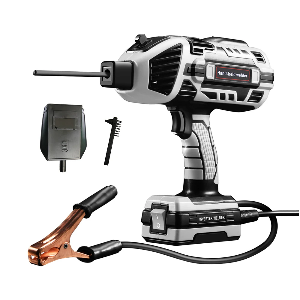 4600W el invertör ark kaynak 220V 110V taşınabilir otomatik elektrikli kaynak makinesi ve maske çelik fırça ev DIY lehimleme