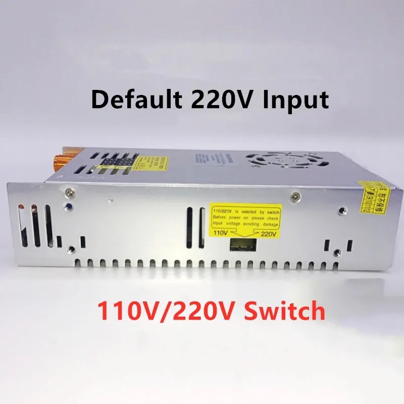 480W transformatörler AC 220V DC 5V 12V 24V ayarlanabilir anahtarlama güç kaynağı 36V 48V 60V 80V 120V 160V 220V ile dijital ekran V - Görsel 3
