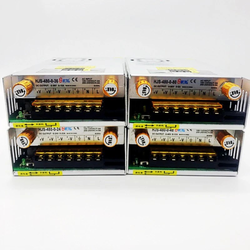 480W transformatörler AC 220V DC 5V 12V 24V ayarlanabilir anahtarlama güç kaynağı 36V 48V 60V 80V 120V 160V 220V ile dijital ekran V - Görsel 6