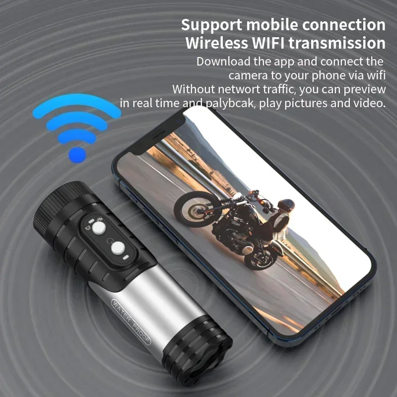 4K WIFI eylem kamera motosiklet bisiklet kask kamera açık su geçirmez spor kamerası eylem kam araba dvr'ı Video kaydedici Dash kamera