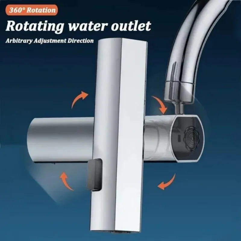 4thGear şelale lavabo mutfak musluk sıcak soğuk mikser lavabo çoklu su çıkışları rotasyon uçan yağmur dokunun tek delik banyo