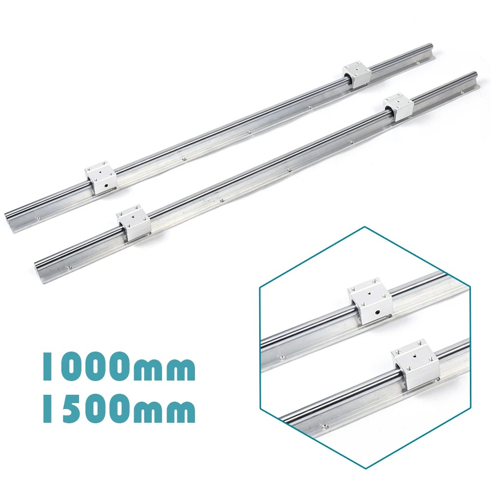 4x SBR16UU rulman bloğu 2X mil ile lineer kılavuz 2 ray SBR16
