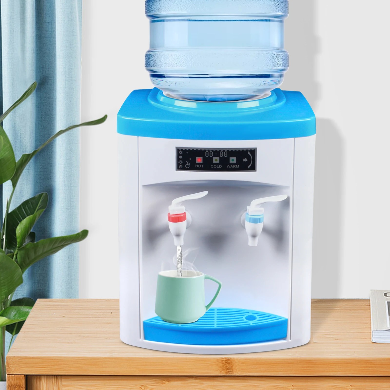 5-18L tezgah elektrikli sıcak ve soğuk su sebili üst yükleme içme makinesi 220V 550W