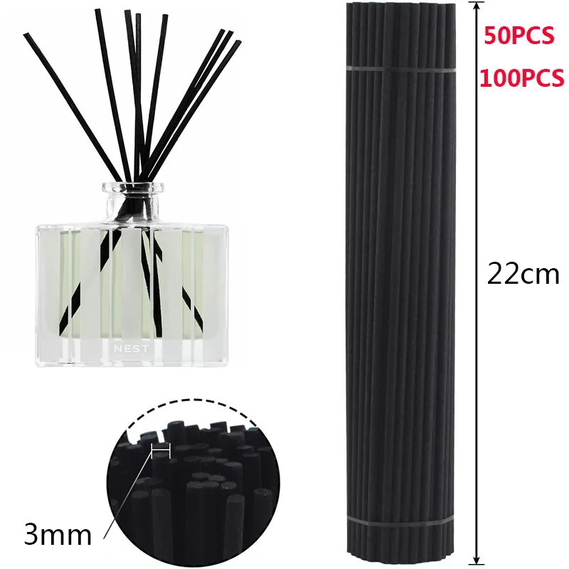 50/100 adet Fiber sopa difüzör aromaterapi uçucu sopa aromaterapi takviyesi çekirdek ev koku difüzör ev dekorasyon