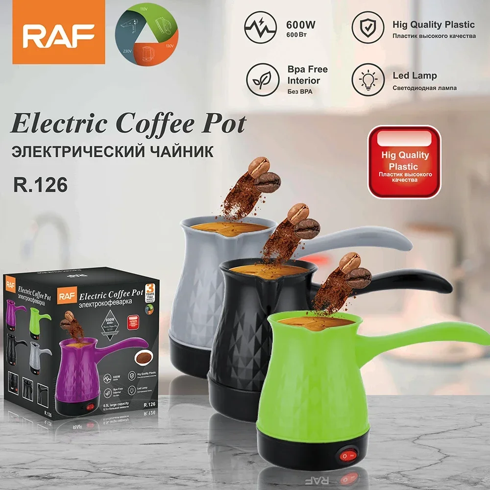500ML elektrikli çay kahve makinesi türk 6 fincan Mini elektrikli su ısıtıcısı üzerinde dökün 220V 110V yunan şarap pişirme Pot Pot makinesi