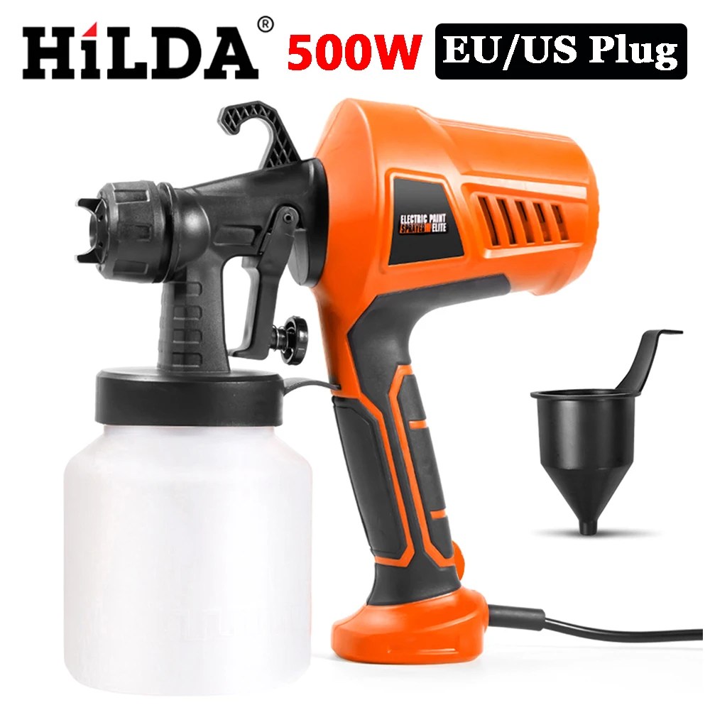500W Electric Paint Spraying Machine 800ml Large Capacity Paint Bottle Detachable Multifunctional High Pressure Paint Spray Gun