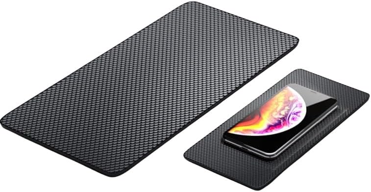 FDHBDF Silikon kaymaz mat, araç gösterge paneli kaymaz paspas – Cep telefonları, güneş gözlükleri ve anahtarların güvenli bir şekilde durması için silikon ped (18 x 13 cm)
