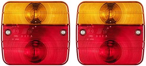 AUTOLIGHT 24 2 x arka far, arka far, ampuller dahil, 4 fonksiyon, motorlu taşıt römorku, traktör, karavan için, 12 V E11