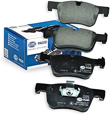 HELLA Ön fren balataları - aşınma uyarı göstergesi için hazırlanmıştır - set başına dört fren balatası - T2164 - BMW - 8DB 355 019-771 için