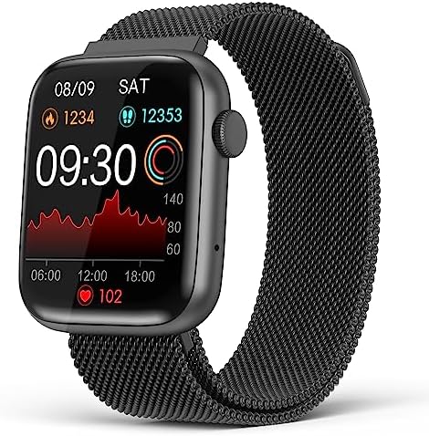 2023 Smart Watches for Men Women with Bluetooth Call Answer/Dail,1.9'' HD Full Touch Screen Fitness Tracker, IP67 Waterproof Smartwatch with Blood Pressure Sleep Monitor for Android and iPhone