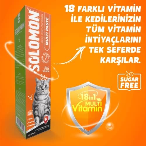 Solomon Multi Paste 100 Gr Kediler İçin Multivitamin Malt Macunu - Görsel 2