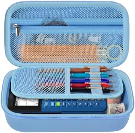 ANKHOH Pencil Case Pen Pouch Bag, Large Capacity Pencils Organizer Holder Office College Stationery Pen Marker Storage Supplies for adults, NOT INTENDED FOR USE BY CHILDREN 12 AND UNDER(Blue)