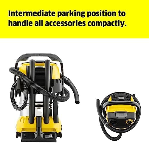 Kärcher Islak/kuru süpürge WD 5 S V-25/5/22, üfleme fonksiyonu, güç 1100 W, paslanmaz çelik hazne: 25 l - Görsel 5