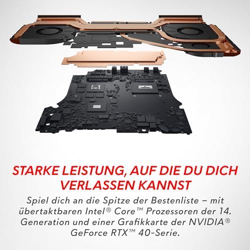 Alienware m18 R2 Oyun Dizüstü Bilgisayarı - 18" QHD+ 165Hz, Intel Core i9-14900HX, 32GB RAM, 1TB SSD, NVIDIA GeForce RTX 4080, Windows 11 Home, Alman AlienFx RGB arkadan aydınlatmalı klavye, koyu - Görsel 4