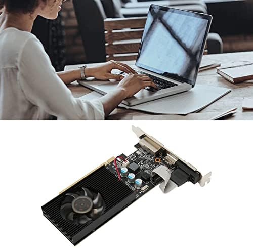 Gaming Graphics Card, 1GB GDDR3 64 Bit PC Gaming Graphics Card, PCI Express 2.0 Computer Video Graphics Card DVI VGA for Desktop Computer Gpu - Görsel 6