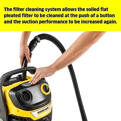 Kärcher Islak/kuru süpürge WD 5 S V-25/5/22, üfleme fonksiyonu, güç 1100 W, paslanmaz çelik hazne: 25 l - Görsel 7