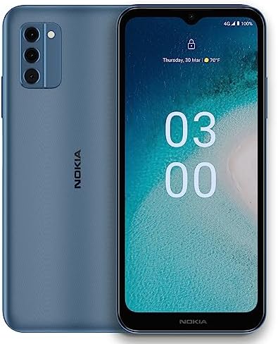 Nokia C300 | Verizon, T-Mobile, AT&T | Android 12 | Unlocked Smartphone | 3-Day Battery | US Version | 3/32GB | 6.52-Inch Screen | 13MP Triple Camera | Ocean Blue