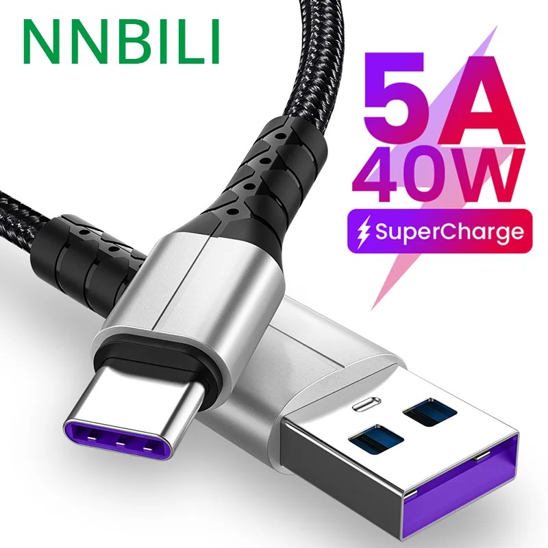 5A 40W süper hızlı şarj mikro USB veri kablosu tipi C kablosu hızlı şarj veri teller kablo için Huawei Xiaomi Samsung 0.3/1/1.5M
