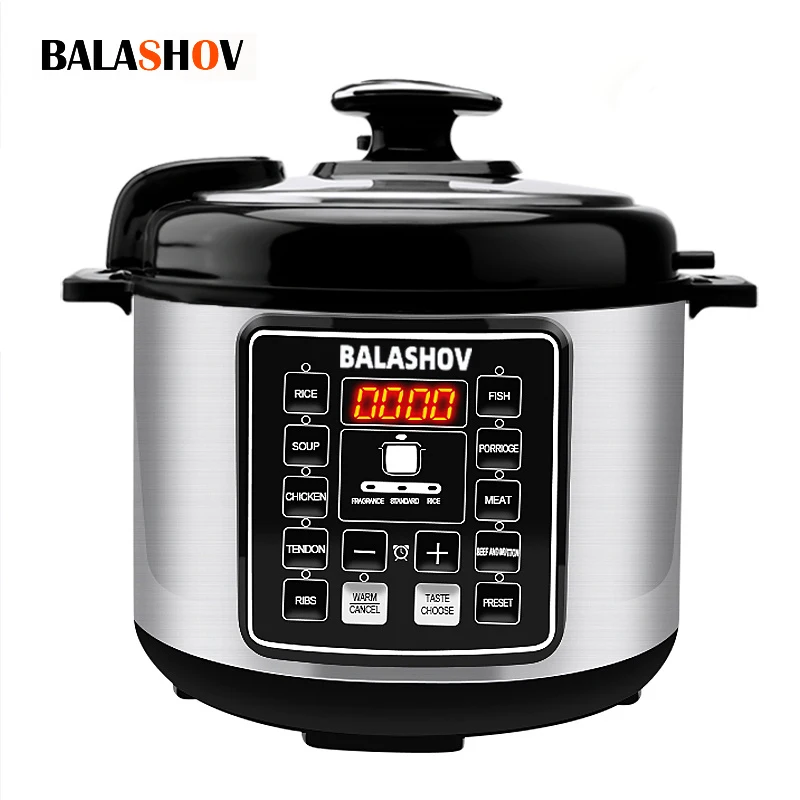 5L elektrikli fonksiyonlu düdüklü tencere Express Multicooker hızlı hazırlanan kap mutfak çorba pirinç ocak 220V için