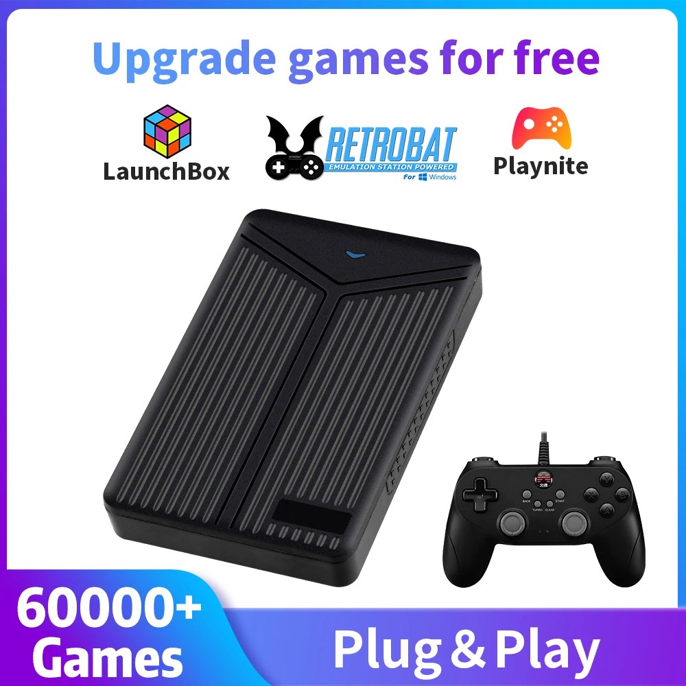 5T Ext HDD Retro oyun konsolu Retrobat & Playnite & Launchbox için 60000 + AAA/3D/Retro oyunlar için PS4/PS3/X BOX tak & çalıştır Win 8.1/10/11