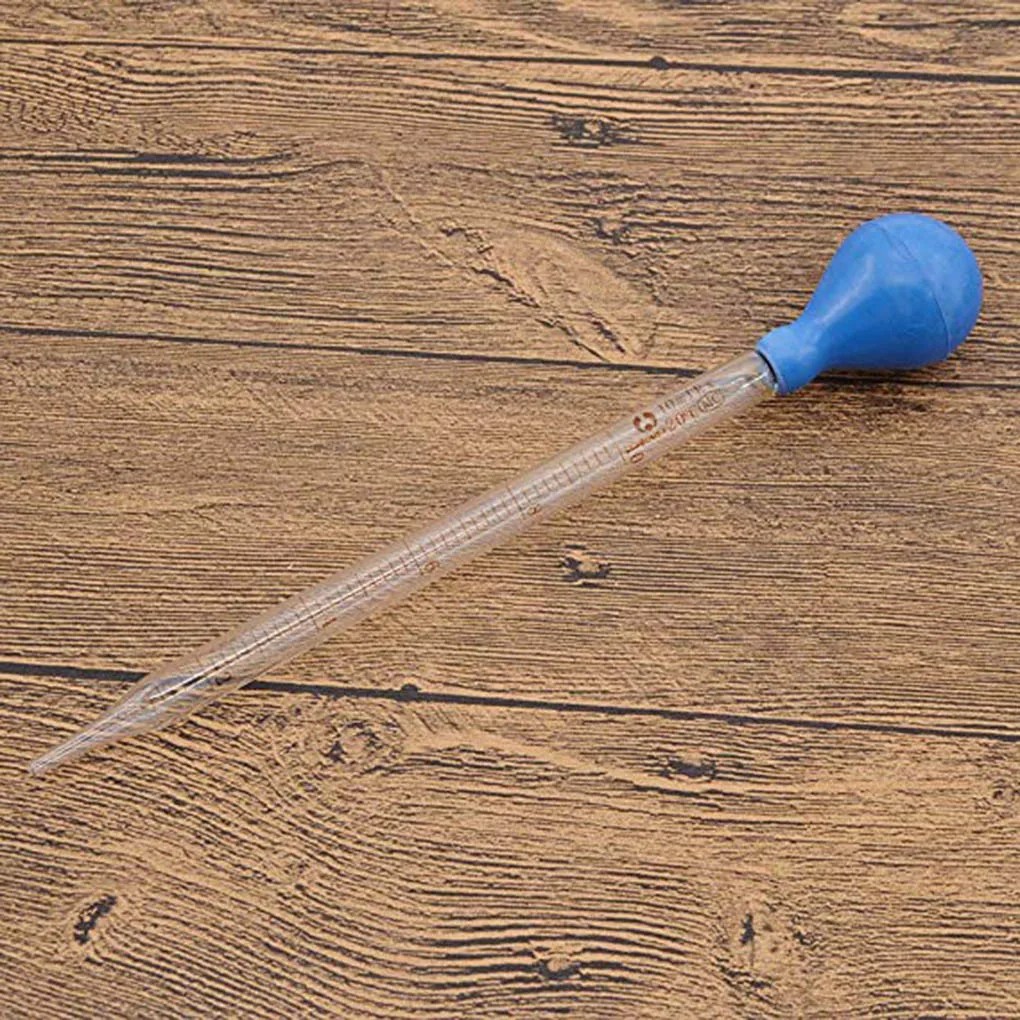 5ml/10ml cam ölçekli çizgi damlalık Pipet Lab damlalık ölçüm bırakarak Pipet mavi kauçuk kafa pipetler ölçme