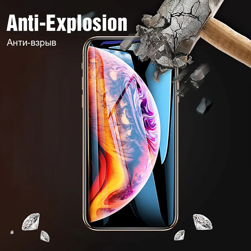 6D 9H temperli cam iPhone 15 için Pro Max 14 artı 13 12 11 XR XS X 7 8 6 iphone15 iphone14 3D koruyucu Film ekran koruyucu